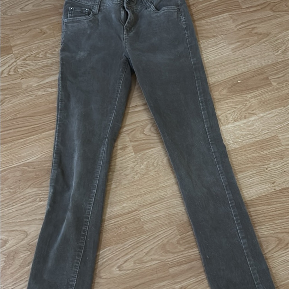 corduroy slim fit pants for girls size 12 brown Very stretchy
